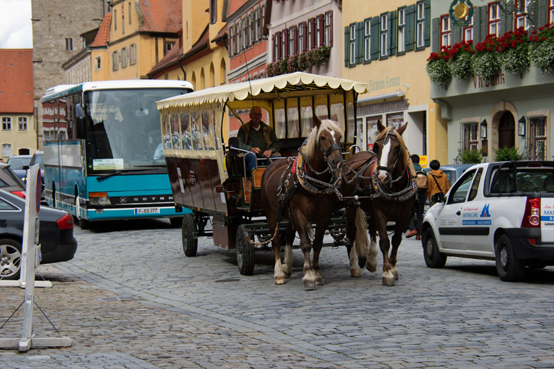 Pferdekutsche in Dinkelsbühl