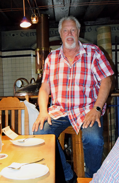Beim Abendessen